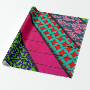 Rode en groene kleding cadeaupapier