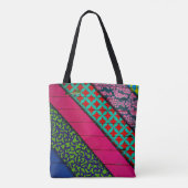 Rode en groene kleding draagtas (Achterkant)