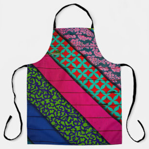 Rode en groene kleding schort