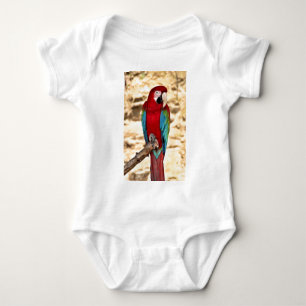 Rode en groene Macaw Romper