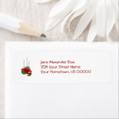 Rode en groene Ornamenten Etiket (Insitu)