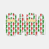 Rode en groene Pepper Divas Cartoon Patroon Custom Bedankdoosjes (Uitgevouwen)