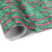 Rode en Groene Preppy Kerstbomen Cadeaupapier (Rol Hoek)