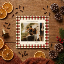 Rode en groene ruitfoto elegant