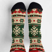 Rode en groene Sokken met naam (Top)