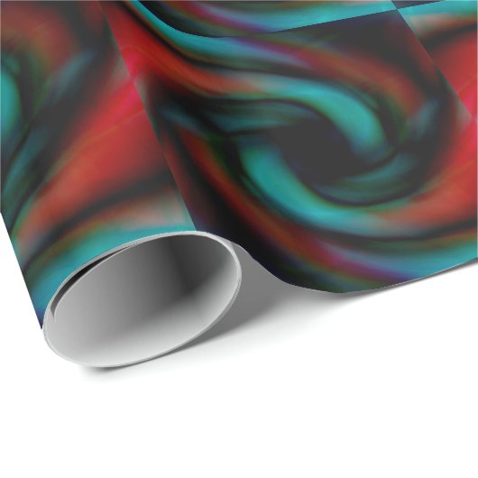 Rode en groene tentakels cadeaupapier (Rol Hoek)