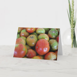 Rode en groene tomaten kaart