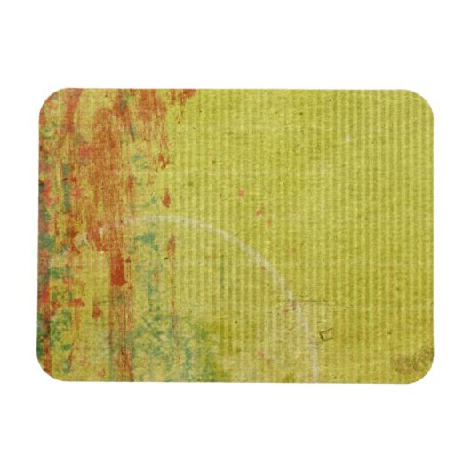 Rode en groene verf op Abstract  behangpapier Magneet (Horizontaal)