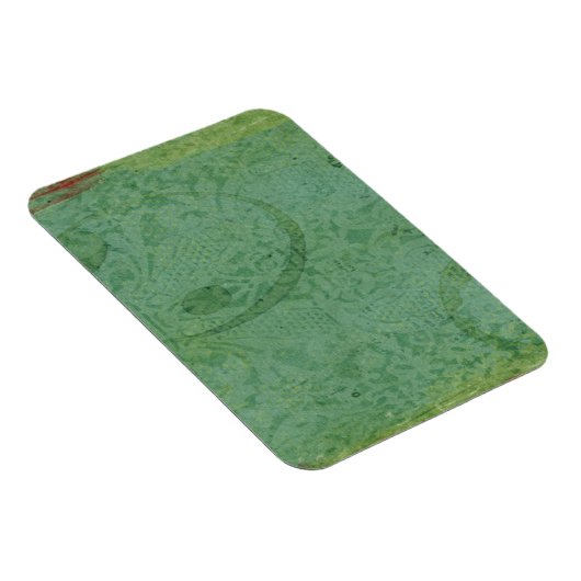 Rode en groene verf op Abstract behangpapier Magneet (Rechterzijde)