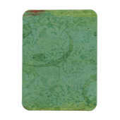 Rode en groene verf op Abstract  behangpapier Magneet (Verticaal)