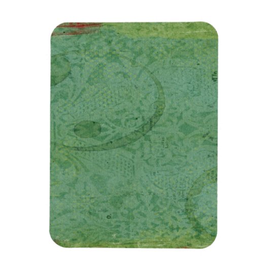 Rode en groene verf op Abstract behangpapier Magneet (Verticaal)