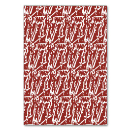 Rode en oranje abstracte vormen mengen en overlapp kaart