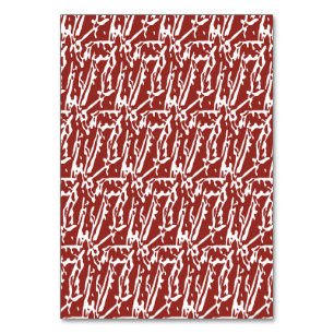 Rode en oranje abstracte vormen mengen en overlapp kaart