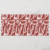 Rode en oranje abstracte vormen mengen en overlapp menu (Voorkant)