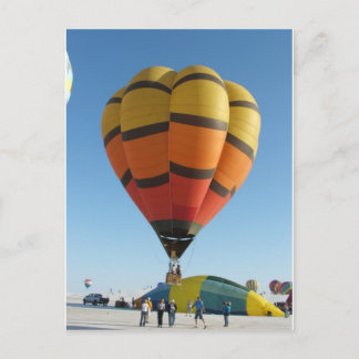 Rode en Oranje heteluchtballon Briefkaart