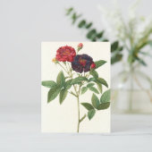 Rode en Paarse Floral Briefkaart (Staand voorkant)