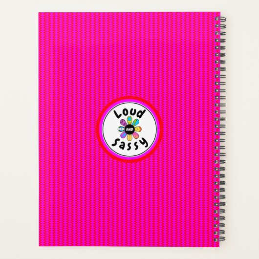  rode en Paarse vlinders Aangepaste naam meisje Planner (Achterkant)