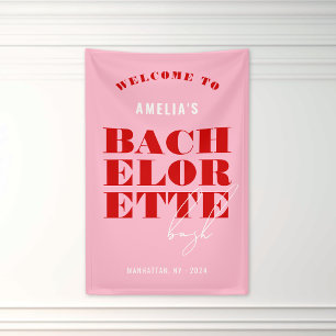 Rode en Roze Bachelorette-weekend Spandoek