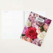 rode en roze bloemen jaarbloemen planner (Display)