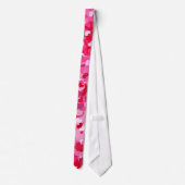 Rode en roze Confetti harten Stropdas (Achterkant)