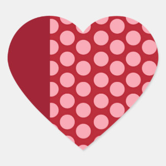 Rode en Roze hart Valentijnsdag Sticker