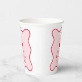 Rode en roze kers op Top Vrijgezellenfeest Papieren Bekers (Rechts)