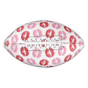 Rode en roze lippen, patroon van lippen, lippensti american football