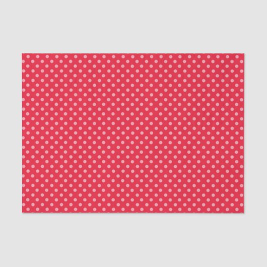 Rode en Roze Polka Dots Tissuepapier (Voorkant)