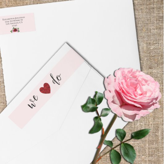 Rode en Roze Rozen Bruiloft