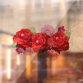 Rode en Roze Rozen, Raamfolie Raamsticker (Vel 2)