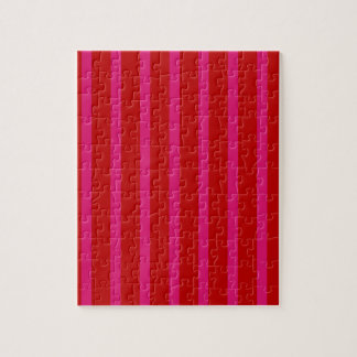 Rode en roze stripes Jigzaag Puzzle Legpuzzel