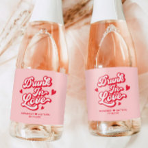 Rode en Roze Valentijnse bruiloft Champagne Favori