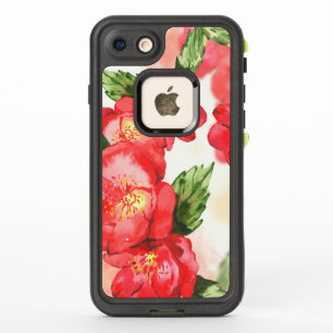 Rode en roze zachte Waterverf Rozen met groen