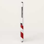 Rode en witte bogen Voetbalspeler ontwerp Case-Mate iPhone Case (Achterkant/links)