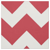 Rode en witte Chevron Stripe Stof (Swatch)