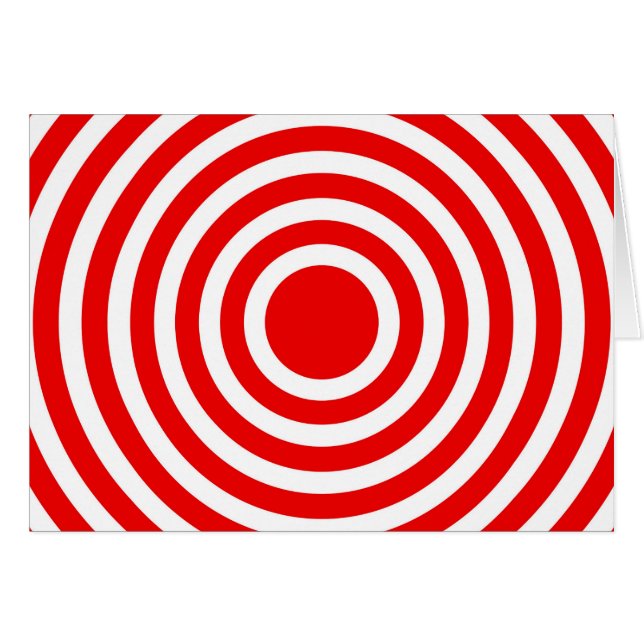 Rode en witte cirkels (Voorkant Horizontaal)