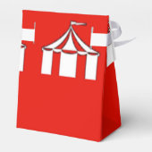 Rode en witte cirkeltenten bedankdoosjes (Achterkant)