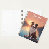 Rode en witte collie bij Lake Planner (Display)