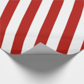  rode en witte diagonale strepen cadeaupapier (Hoek)