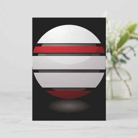 Rode en witte droid icoon uitnodigingen