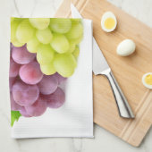 Rode en witte druiven theedoek (Quarter Fold)