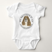 Rode en Witte Engelse Springer Spaniel Romper (Voorkant)