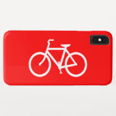 Rode en Witte Fiets Case-Mate iPhone Case (Achterkant (horizontaal))