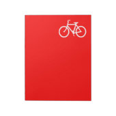 Rode en Witte Fiets Notitieblok (Gedraaid)