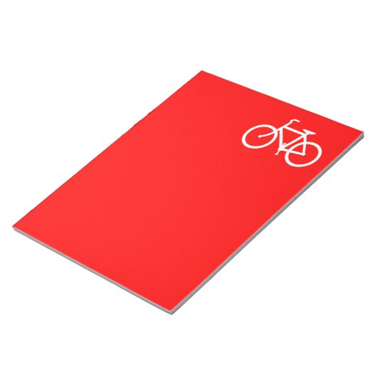 Rode en Witte Fiets Notitieblok (Schuin)