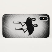 Rode en witte flamingo Case-Mate iPhone case (Achterkant (horizontaal))