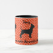 Rode en witte Gepersonaliseerd Chihuahua-Mok Mok (Midden)