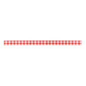 Rode en witte gingham gecontroleerd plaid lint (Voorkant)