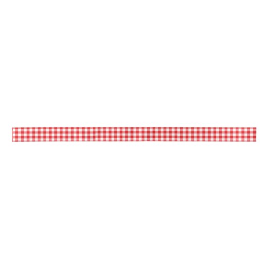 Rode en witte gingham lint (Voorkant)