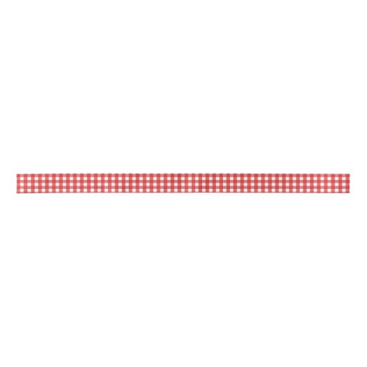 Rode en witte gingham lint (Voorkant)